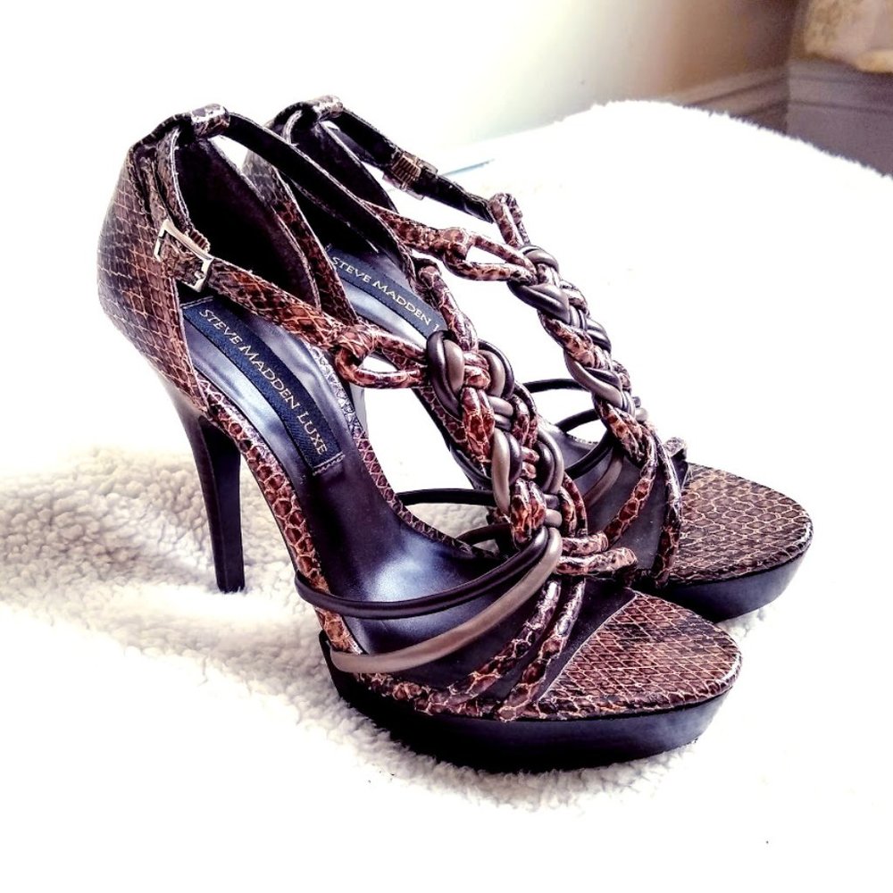 Steve Madden Luxe, Faux snake print, 7.5